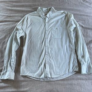 Joe’s jeans vintage wash, very light paisley patterned button down.